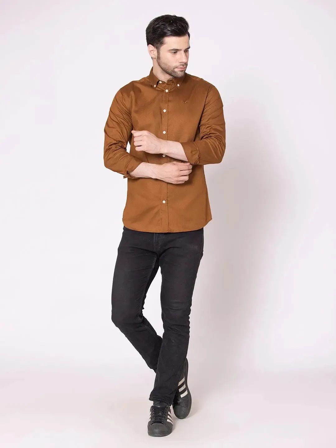 Copper Button-Down Shirt