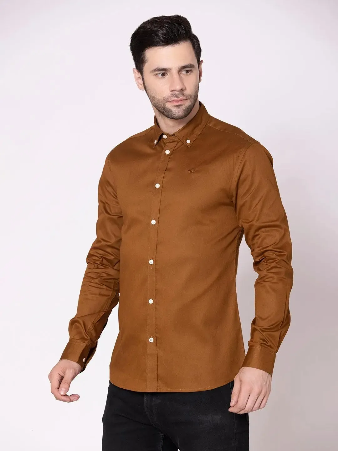 Copper Button-Down Shirt