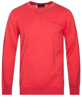 Cotton Cashmere Crewneck Rapture Rose Melange