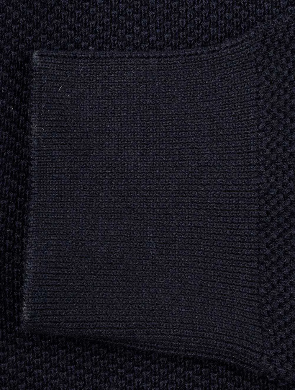 Cotton Piqué Polo Sweater Evening Blue