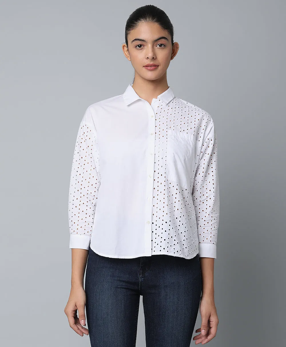 Cotton Shifley Top- White