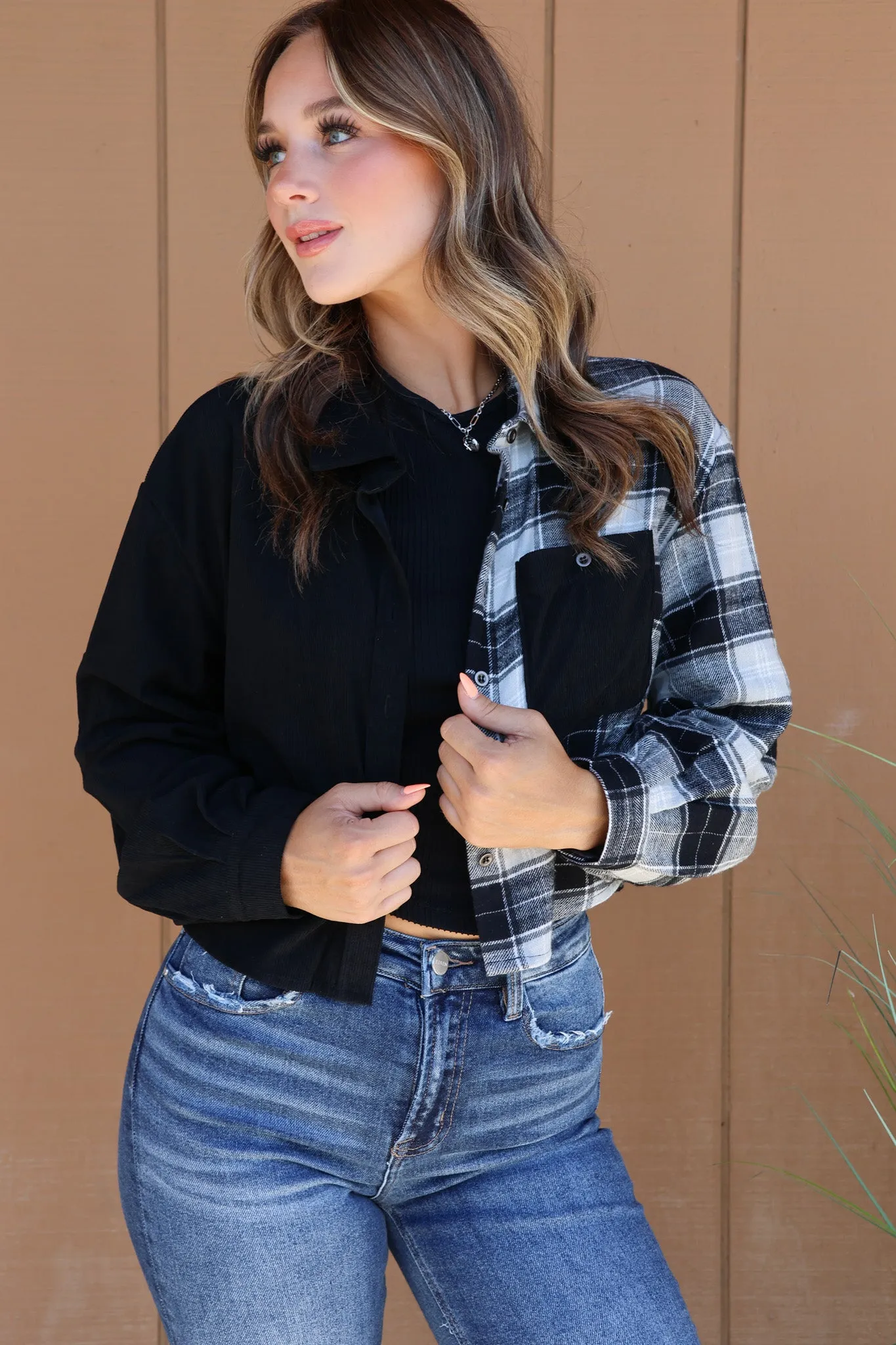 Country Cozy Flannel Top