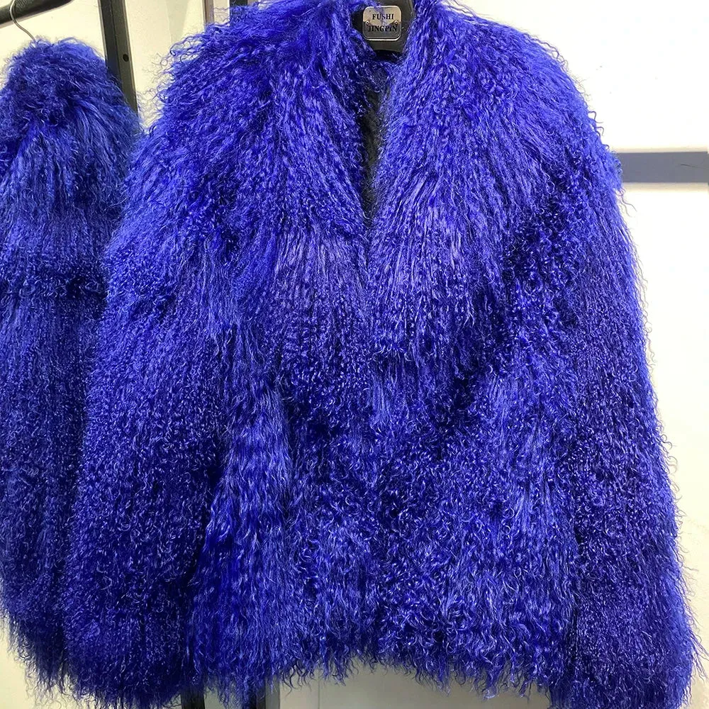 Couture Mongolian Shearling Fur Jacket