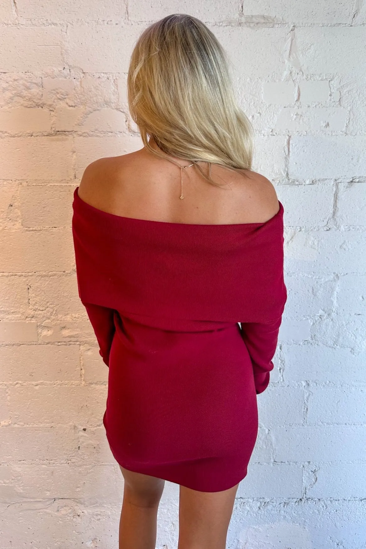 Cranberry Sweater Dress