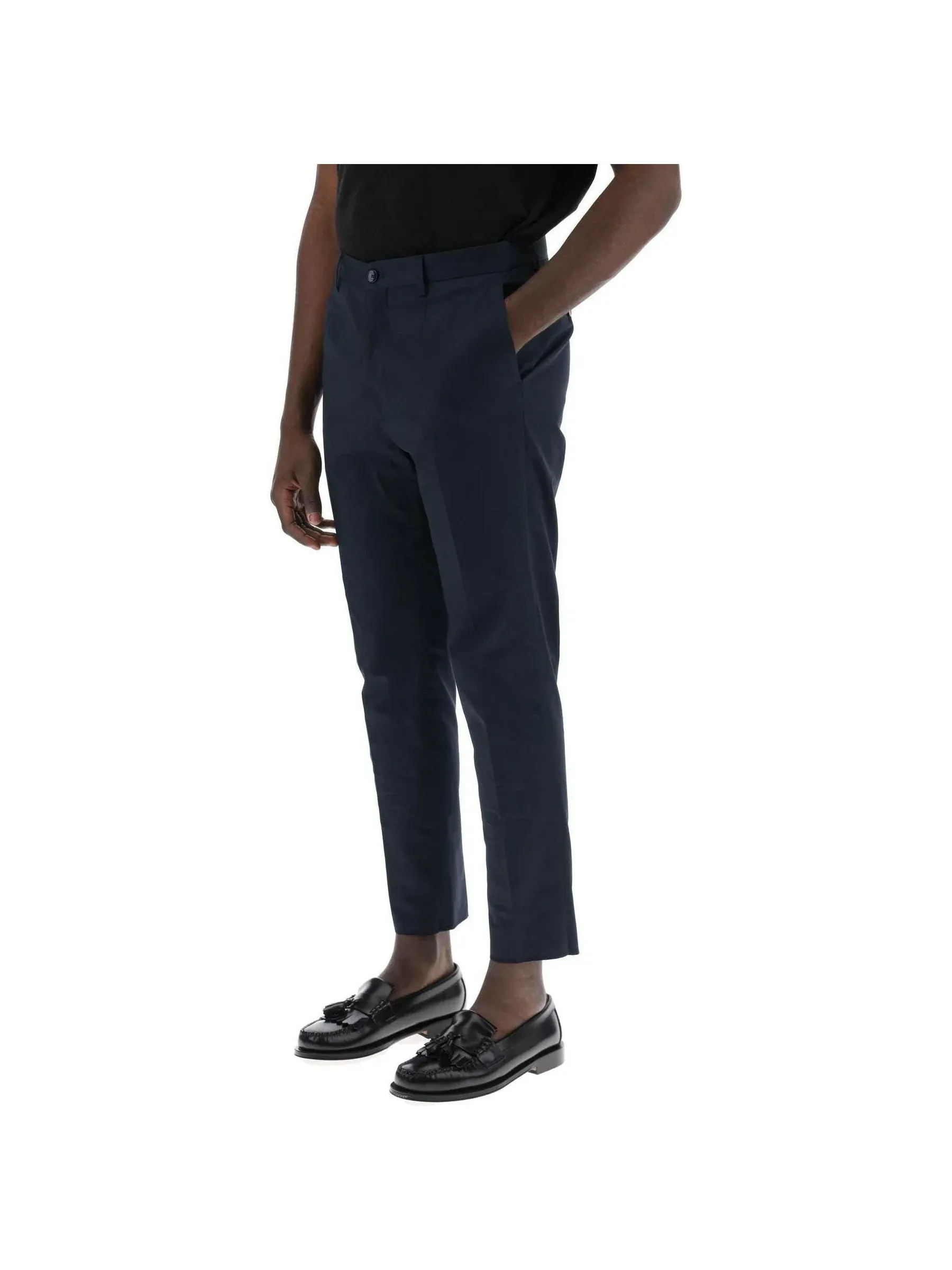 Cropped Gabardine Chino Pants