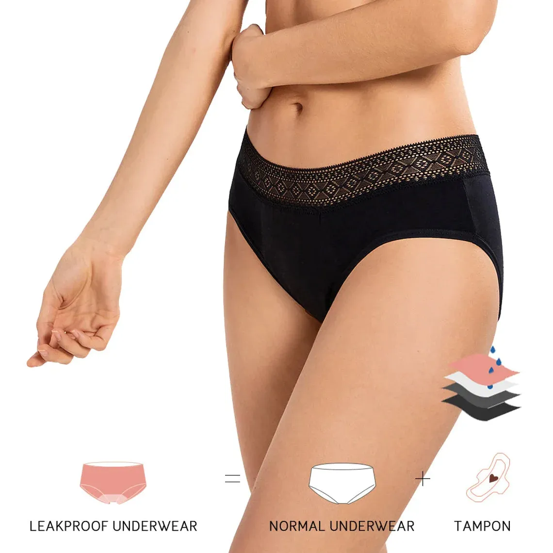 Culotte Menstruelle TWIZA pour Flux Abondant