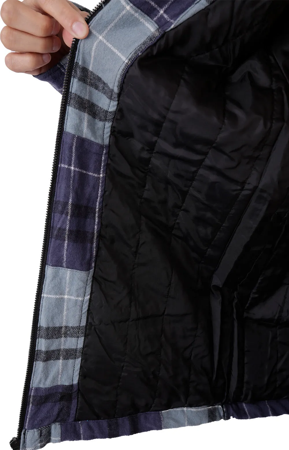 Curtis Plaid Flannel Shirt Jacket - Leaf Multi