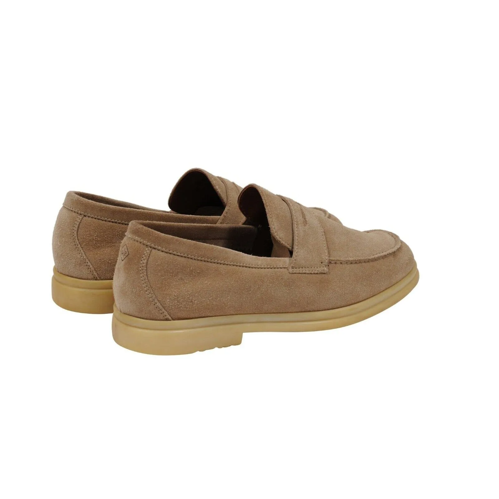 Daily Walk Tan Beige Suede Penny Loafers