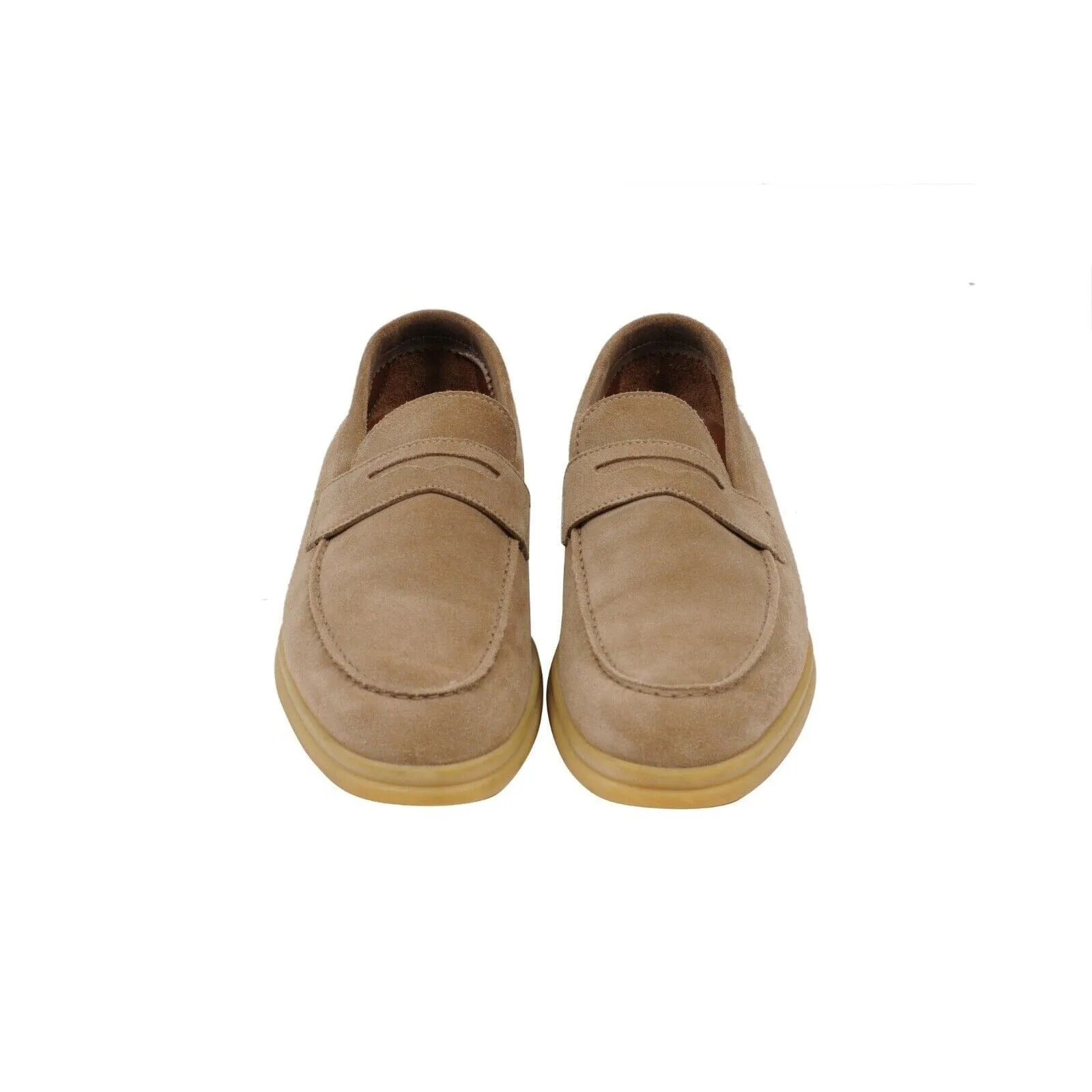 Daily Walk Tan Beige Suede Penny Loafers