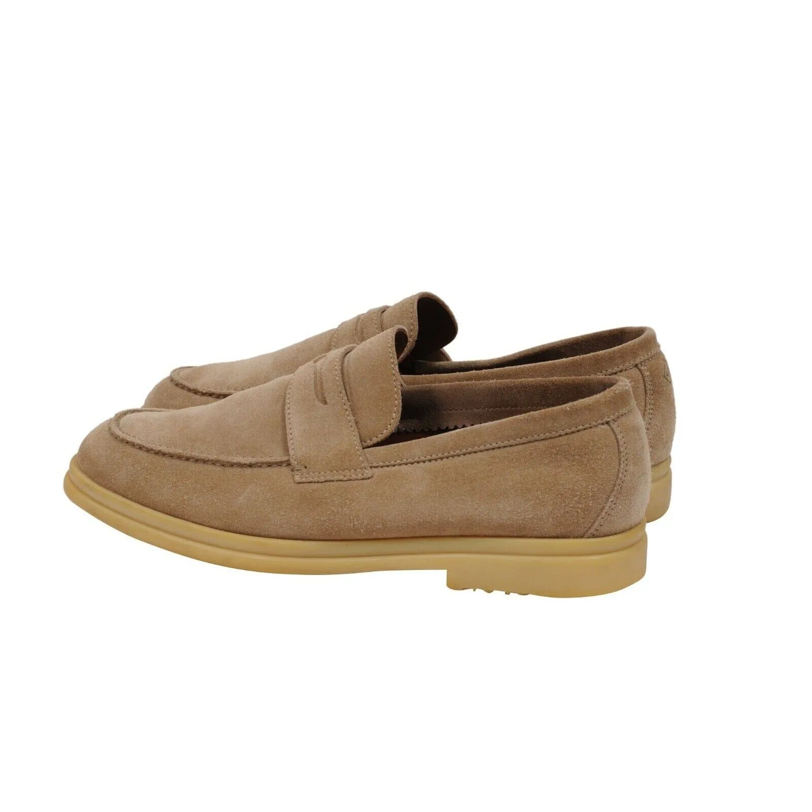 Daily Walk Tan Beige Suede Penny Loafers