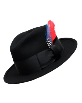 DOBBS 5 Gallon Barbican Black  Fedora Hat