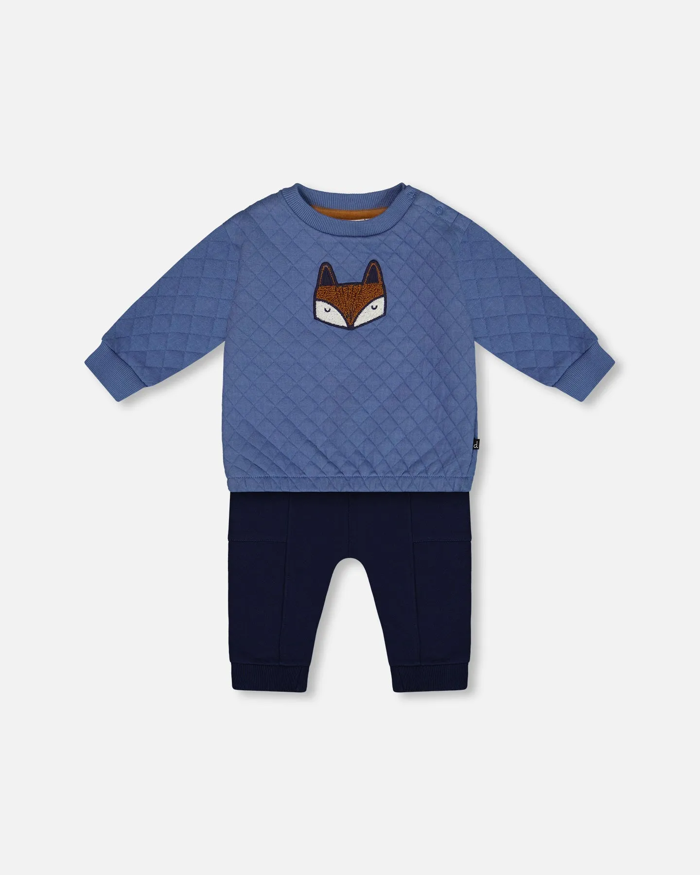 DPD Quilted Fox Sweatsuit Set for Boy