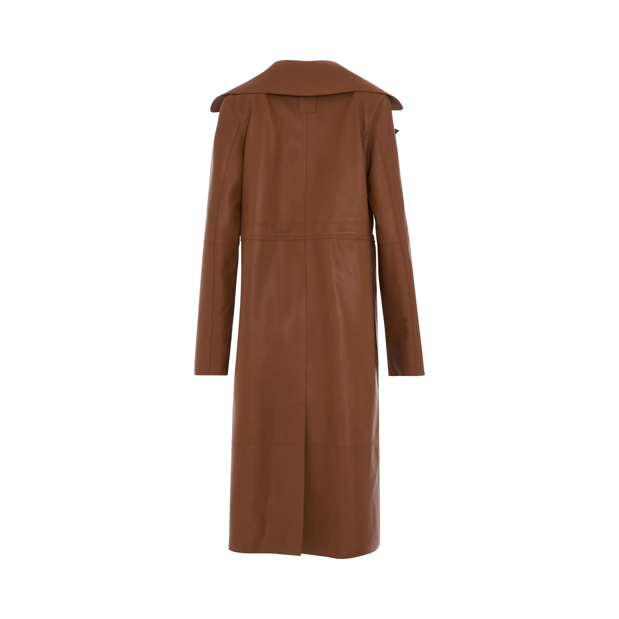 Drawstring Coat in Tan