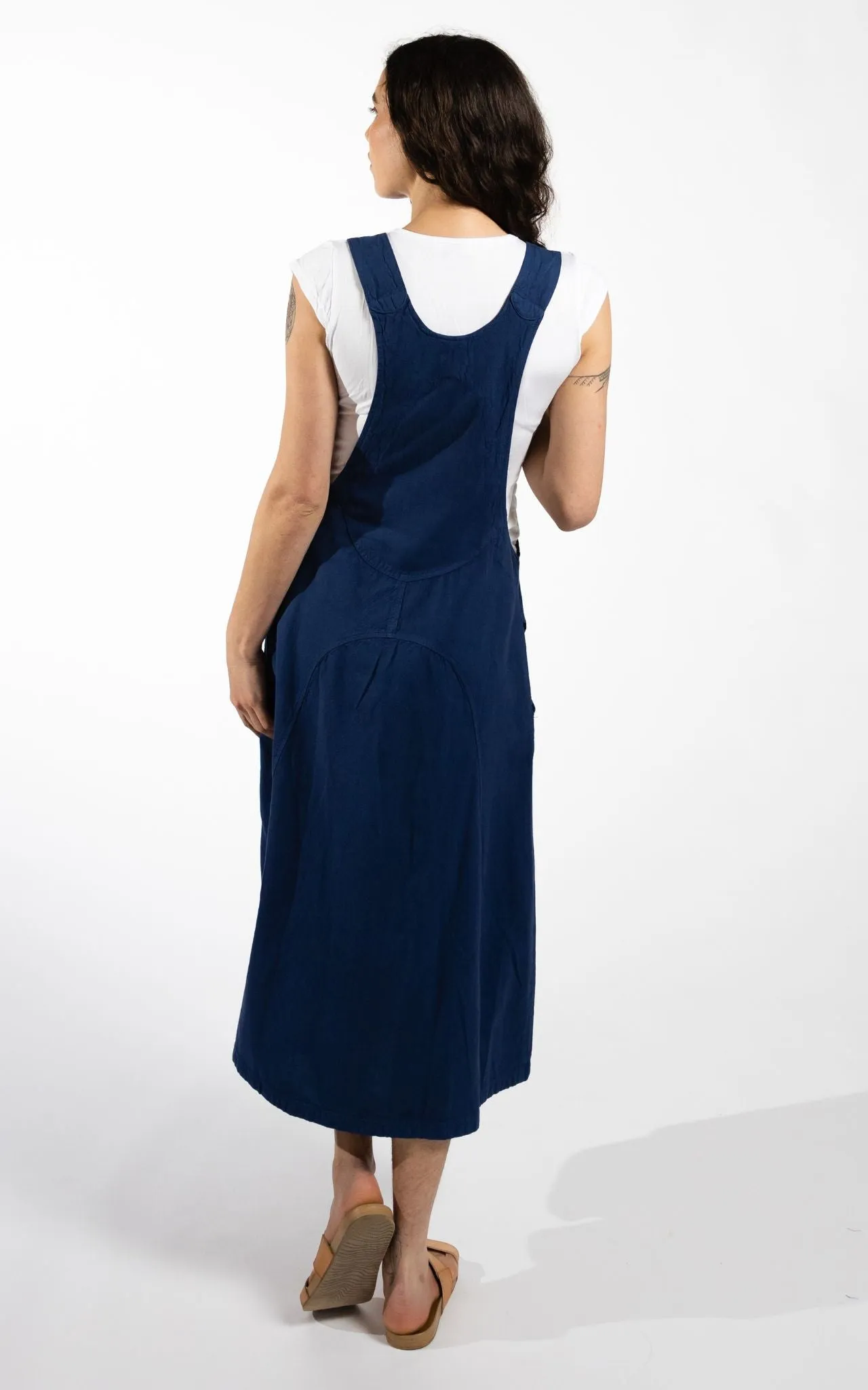 Dungaree Dress - Dark Blue