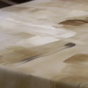 Edge - Hand Painted Tablecloth Earthy Browns