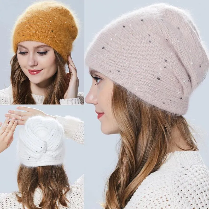 Elegant Bejeweled Winter Beanie