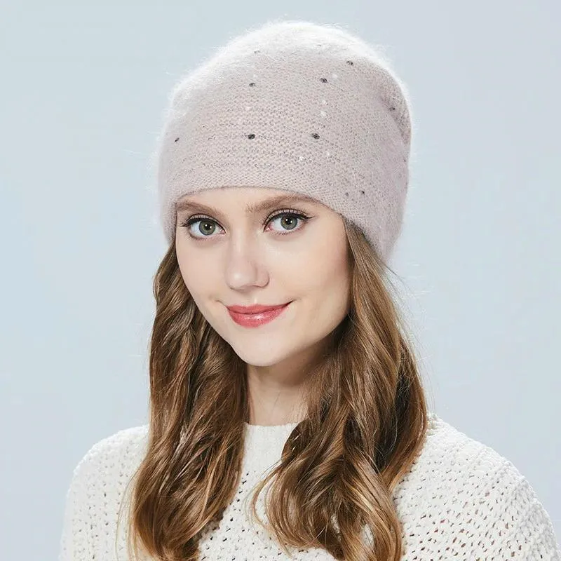 Elegant Bejeweled Winter Beanie