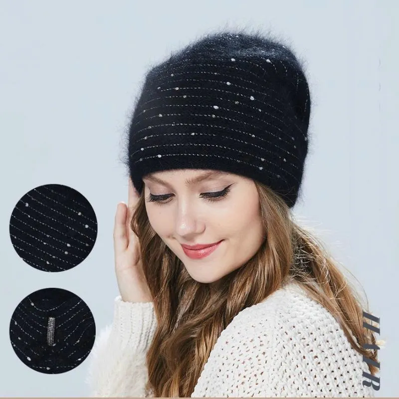 Elegant Bejeweled Winter Beanie