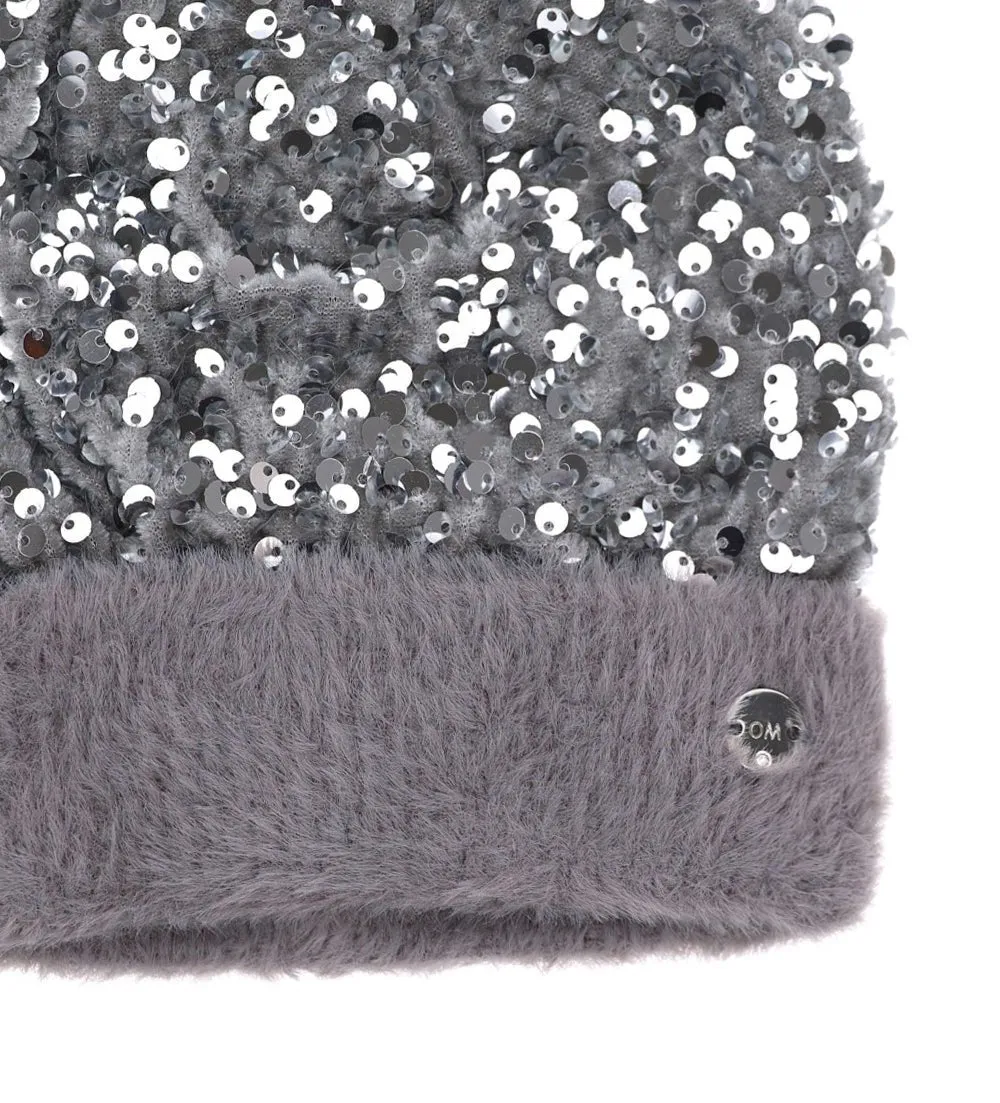 ELEGANT SEQUIN POM BEANIE