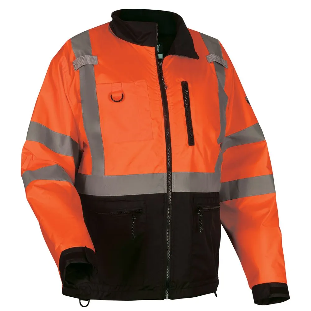 Ergodyne 23436 #8351 2XL Orange Hi-Vis Windbreaker Water-Resistant Jacket