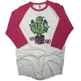 Feliz Navidad Raglan Tee