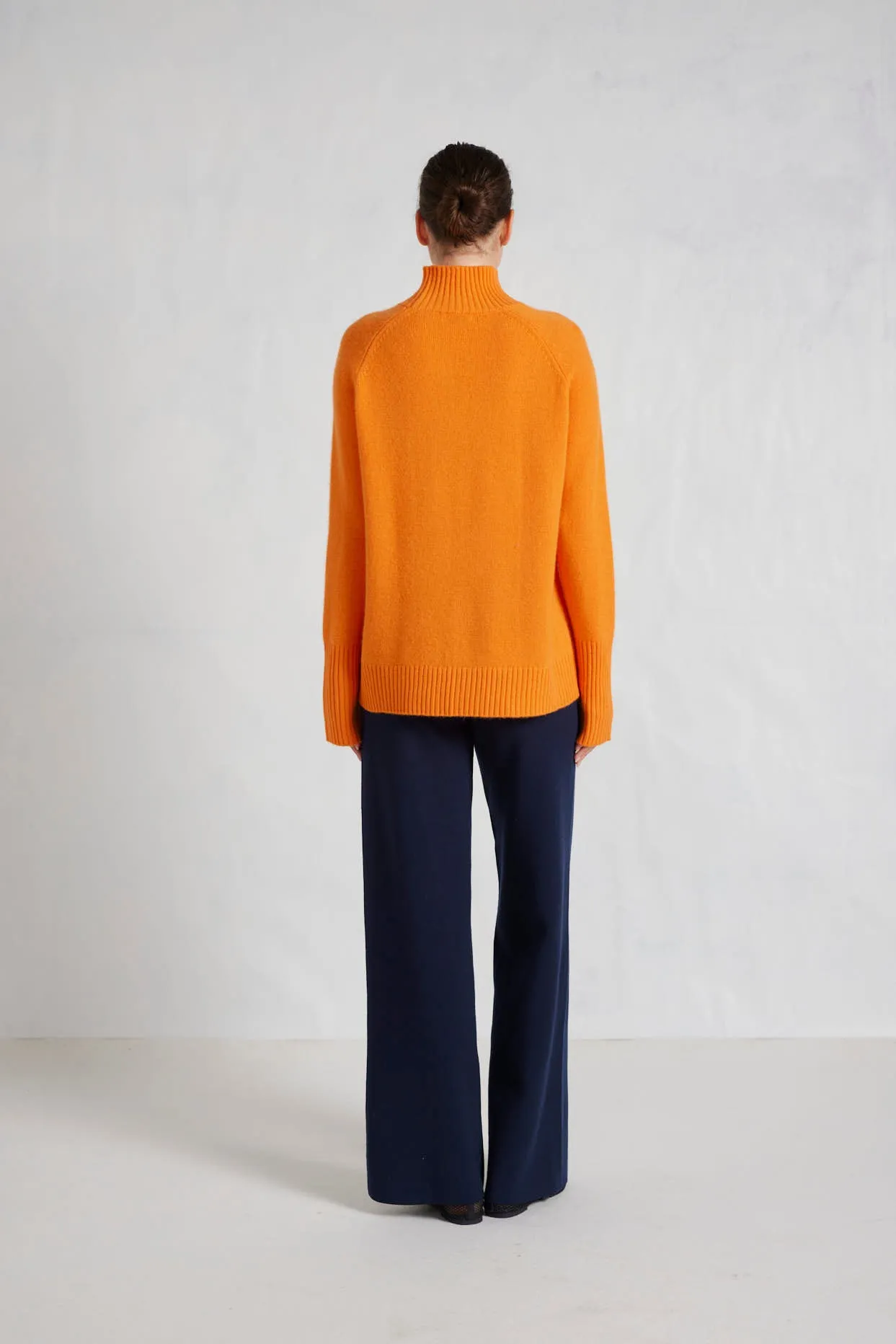 Fifi Polo Cashmere Sweater in Sunset