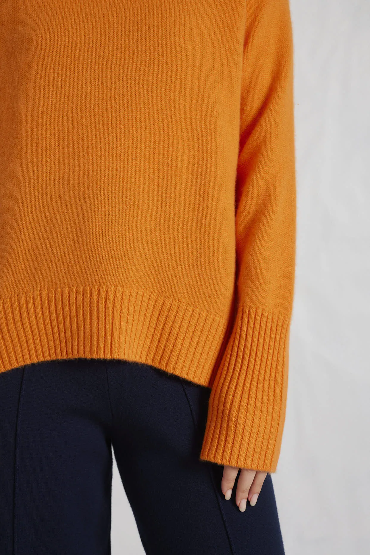 Fifi Polo Cashmere Sweater in Sunset