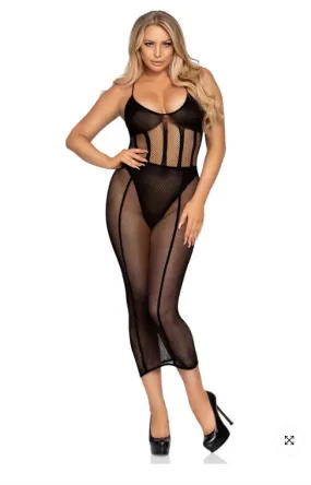 Flawless Bodysuit & Skirt Set- O/S (Black)