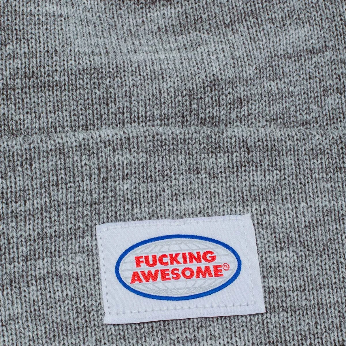 Fucking Awesome - Mechanic Cuff Beanie Heather Grey