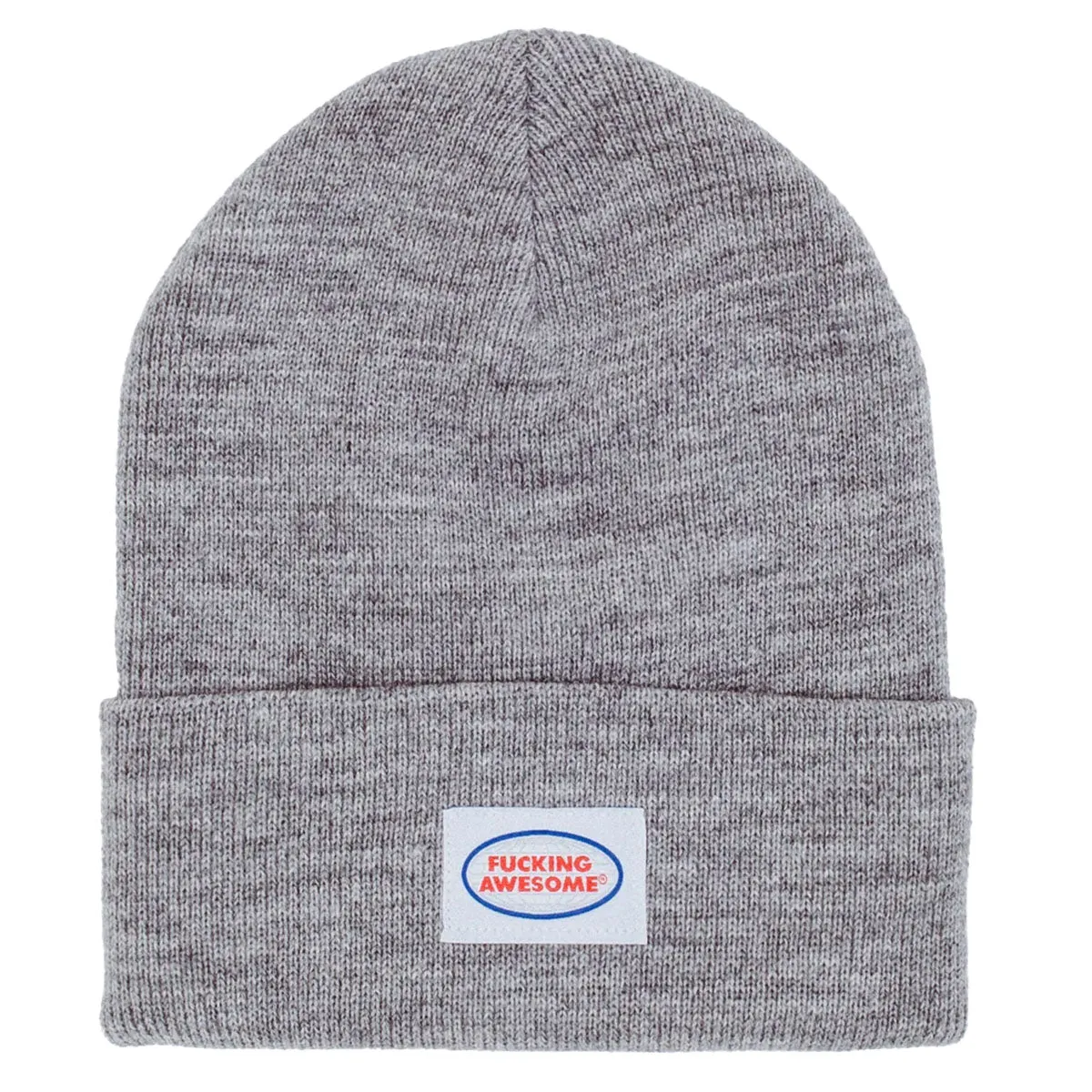 Fucking Awesome - Mechanic Cuff Beanie Heather Grey