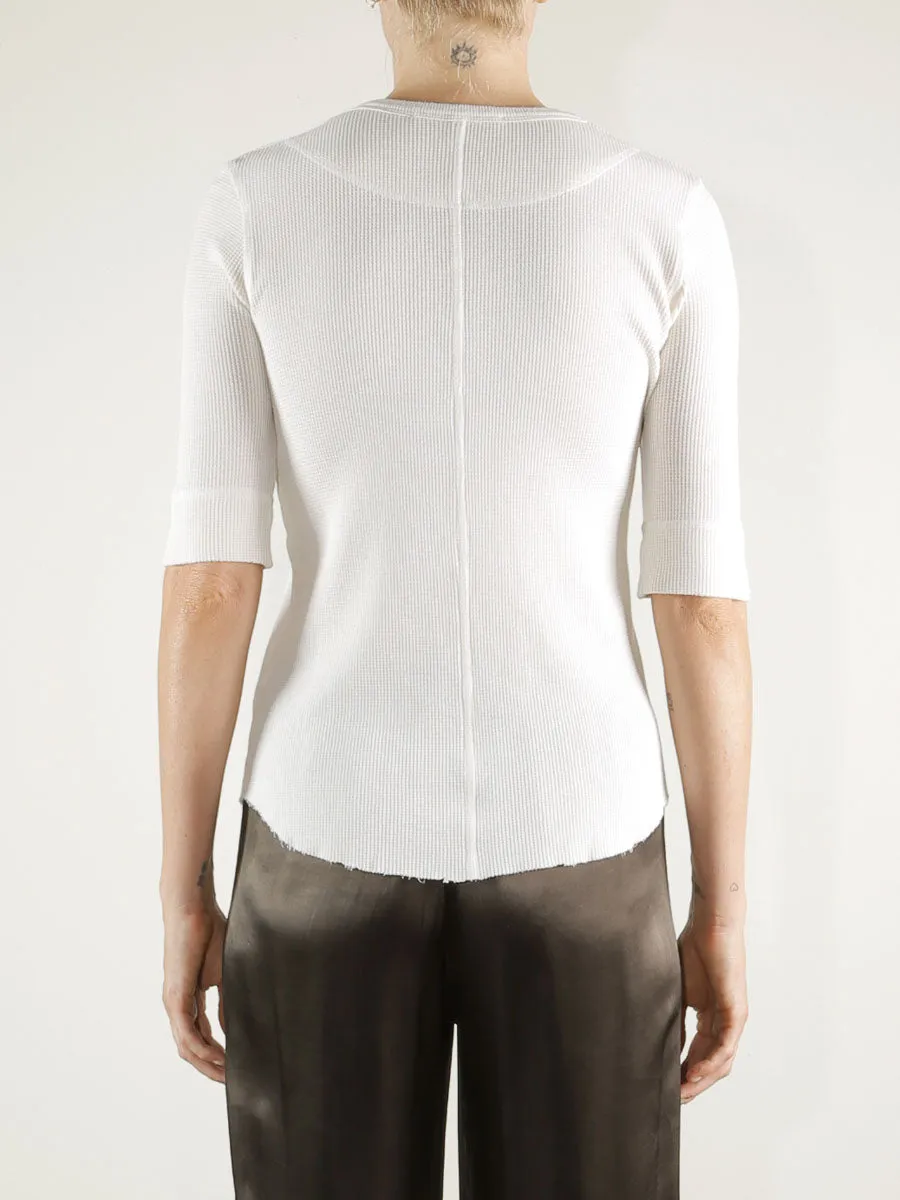 Giada Slim Crew in Thermal - Stone