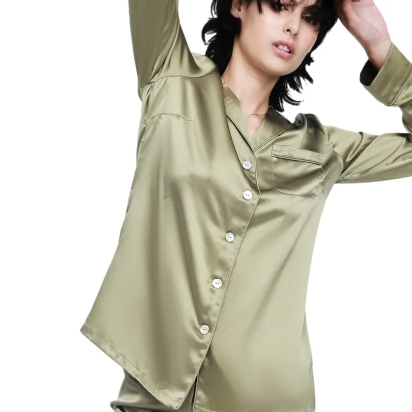 Ginia Fine Finishes Pyjama Khaki