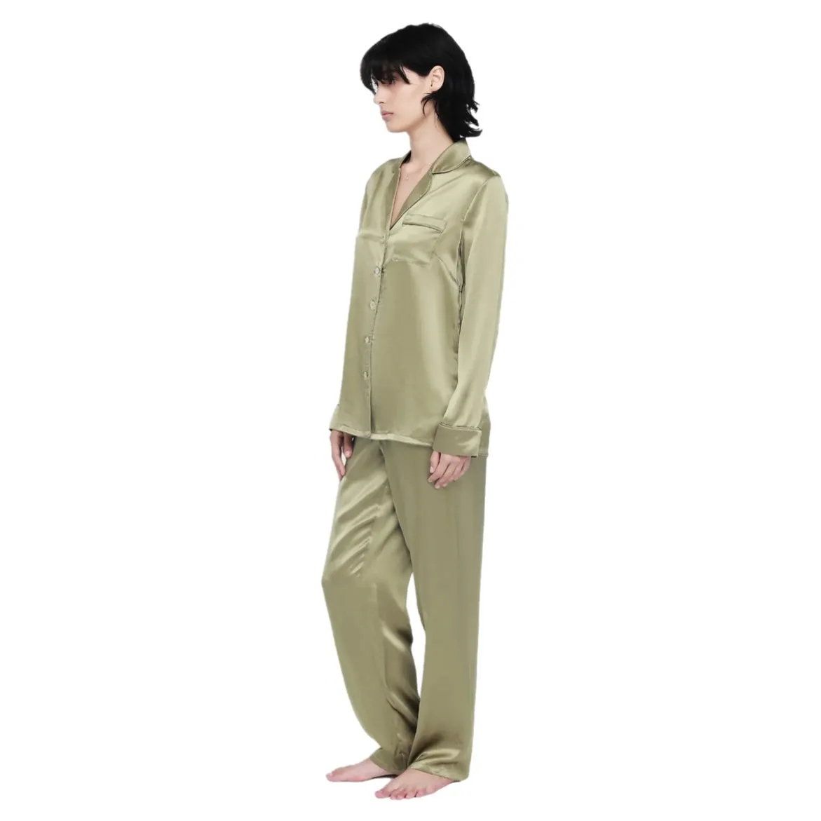 Ginia Fine Finishes Pyjama Khaki