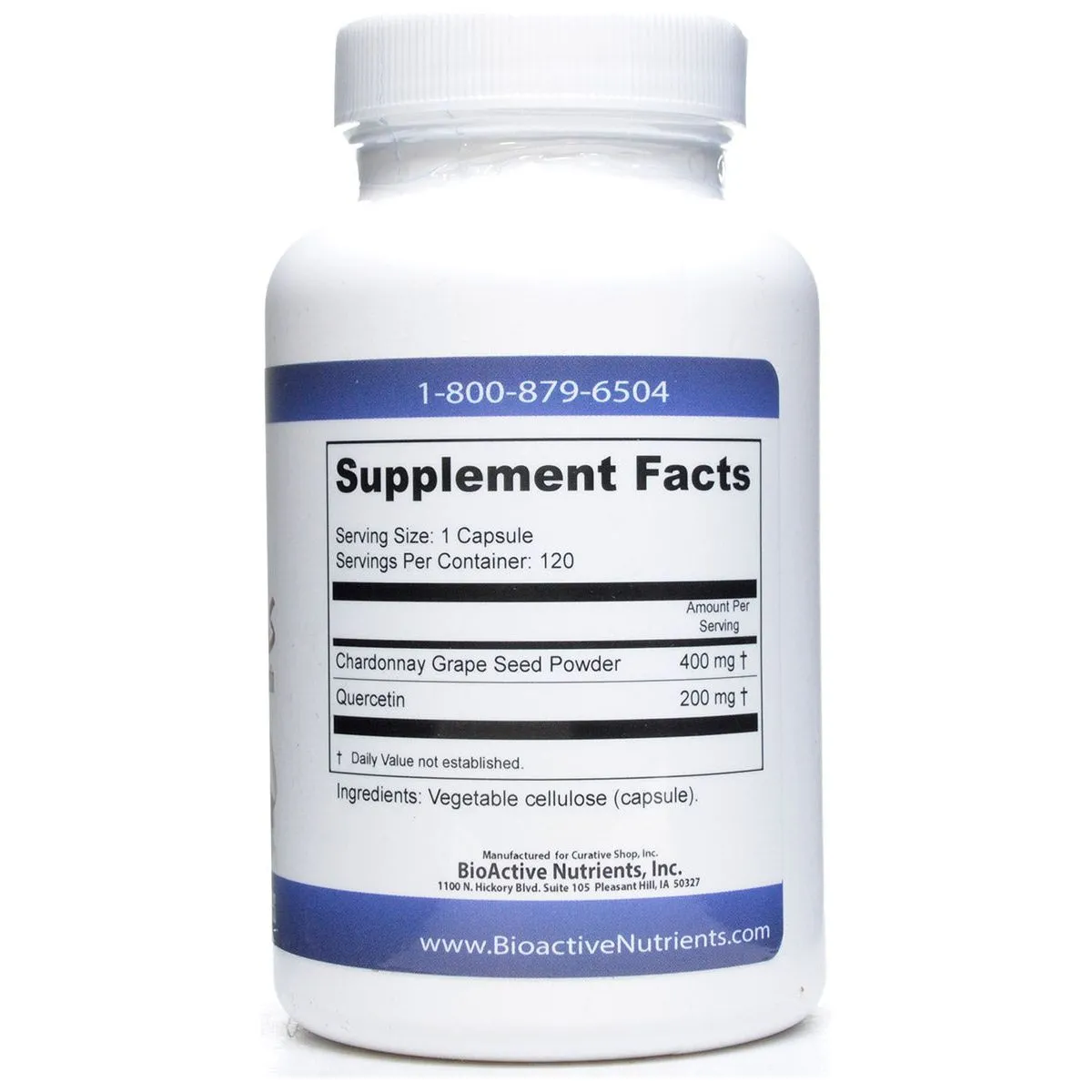 GrapeSeed Plus with Quercetin 120 caps by BioActive Nutrients