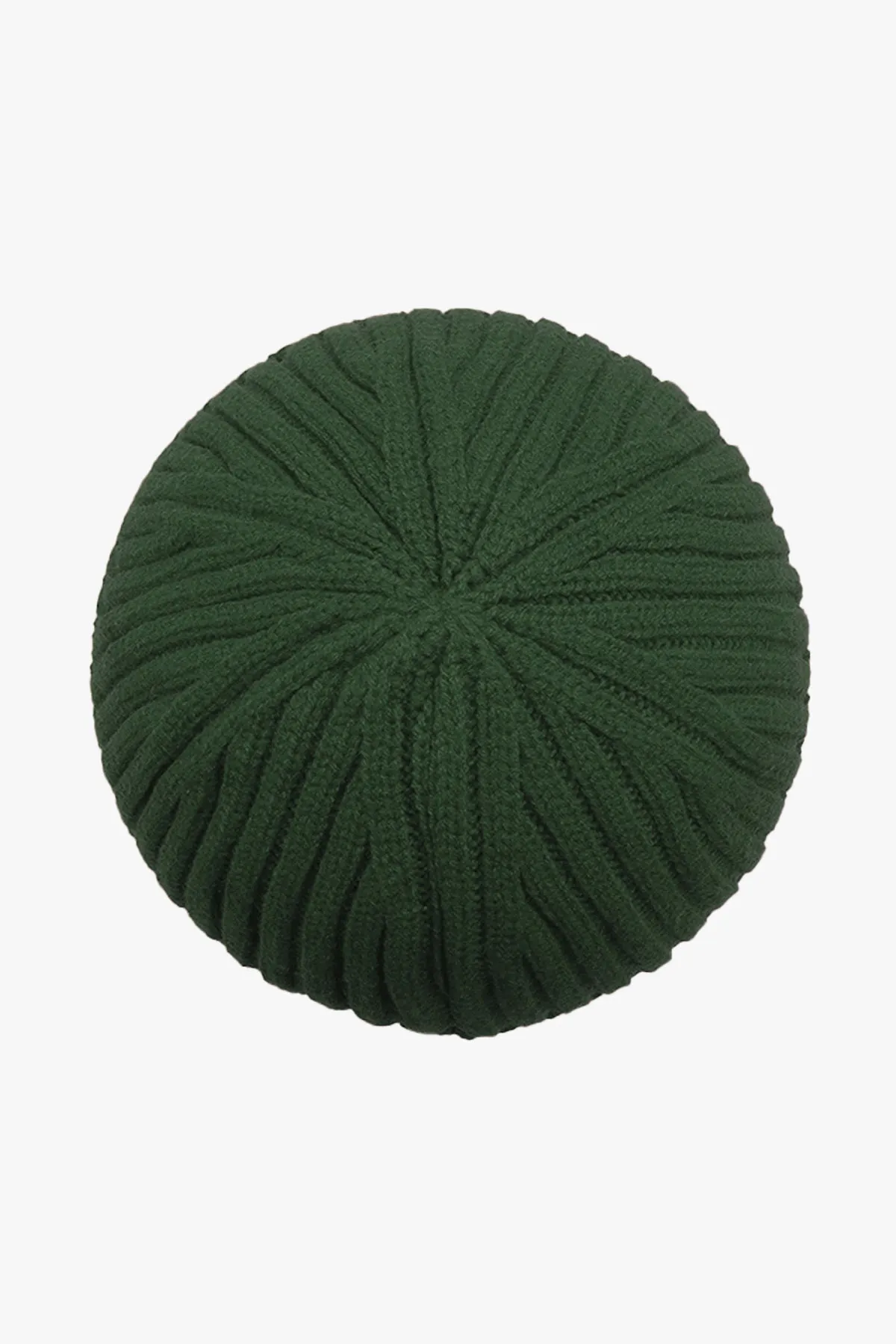 Green Knitted Earflap Beanie - W22 - UBH0002