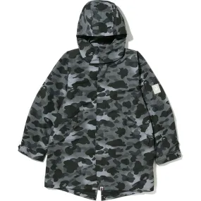 GRID CAMO RELAXED FIT FISH TAIL COAT MENS