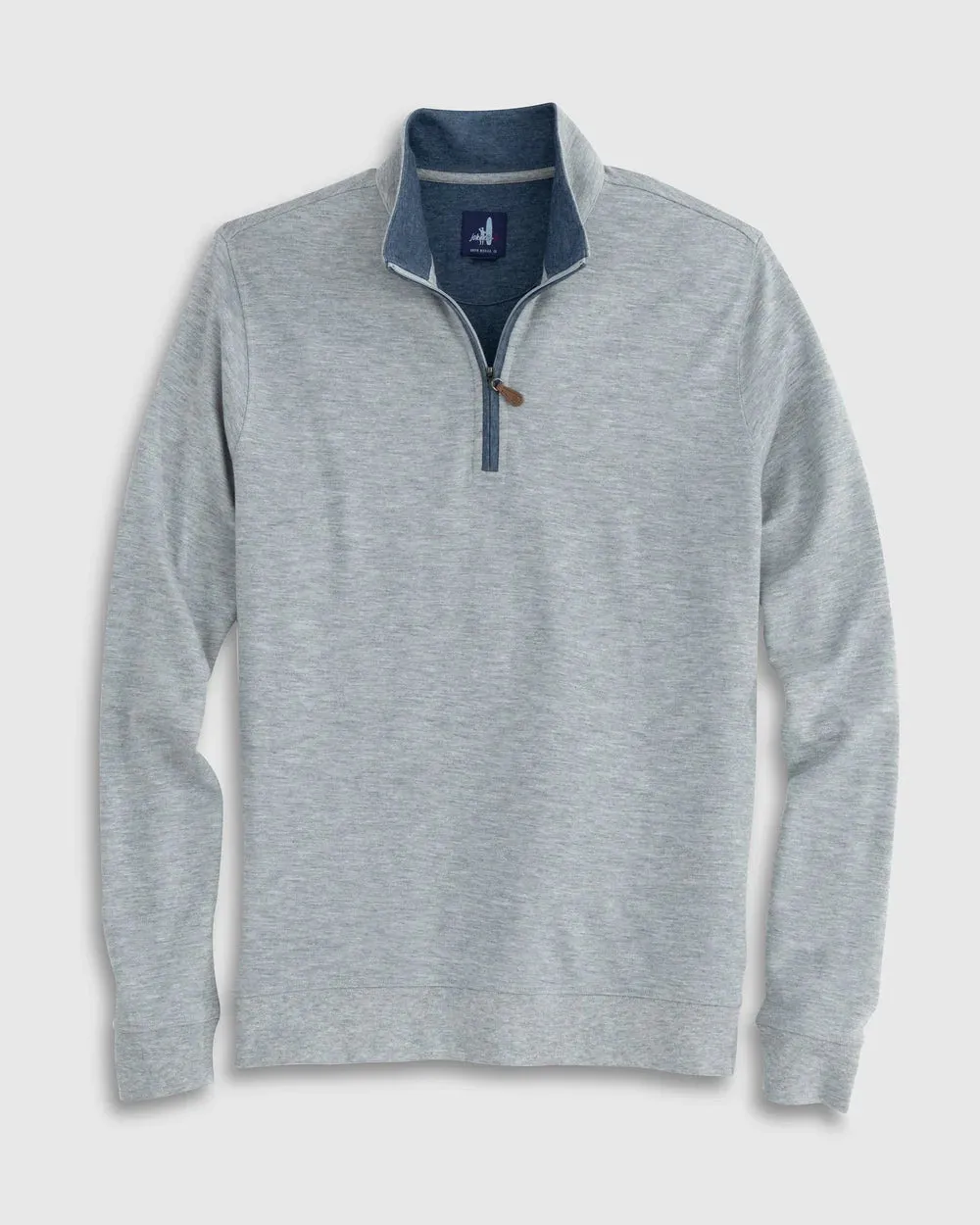 Johnnie-O Sully 1/4 Zip Pullover in Light Gray