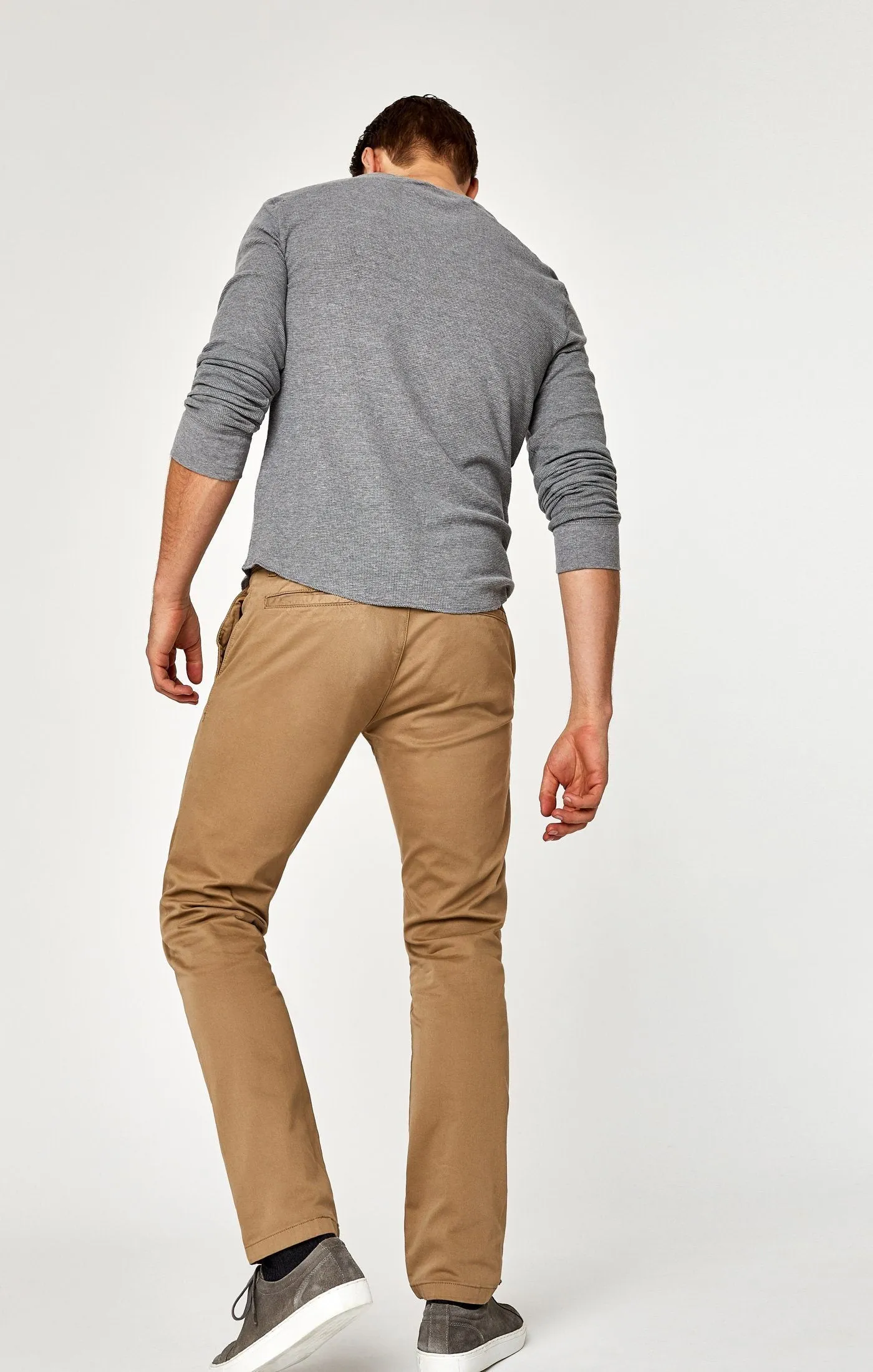 JOHNNY SLIM CHINO IN BRITISH KHAKI TWILL