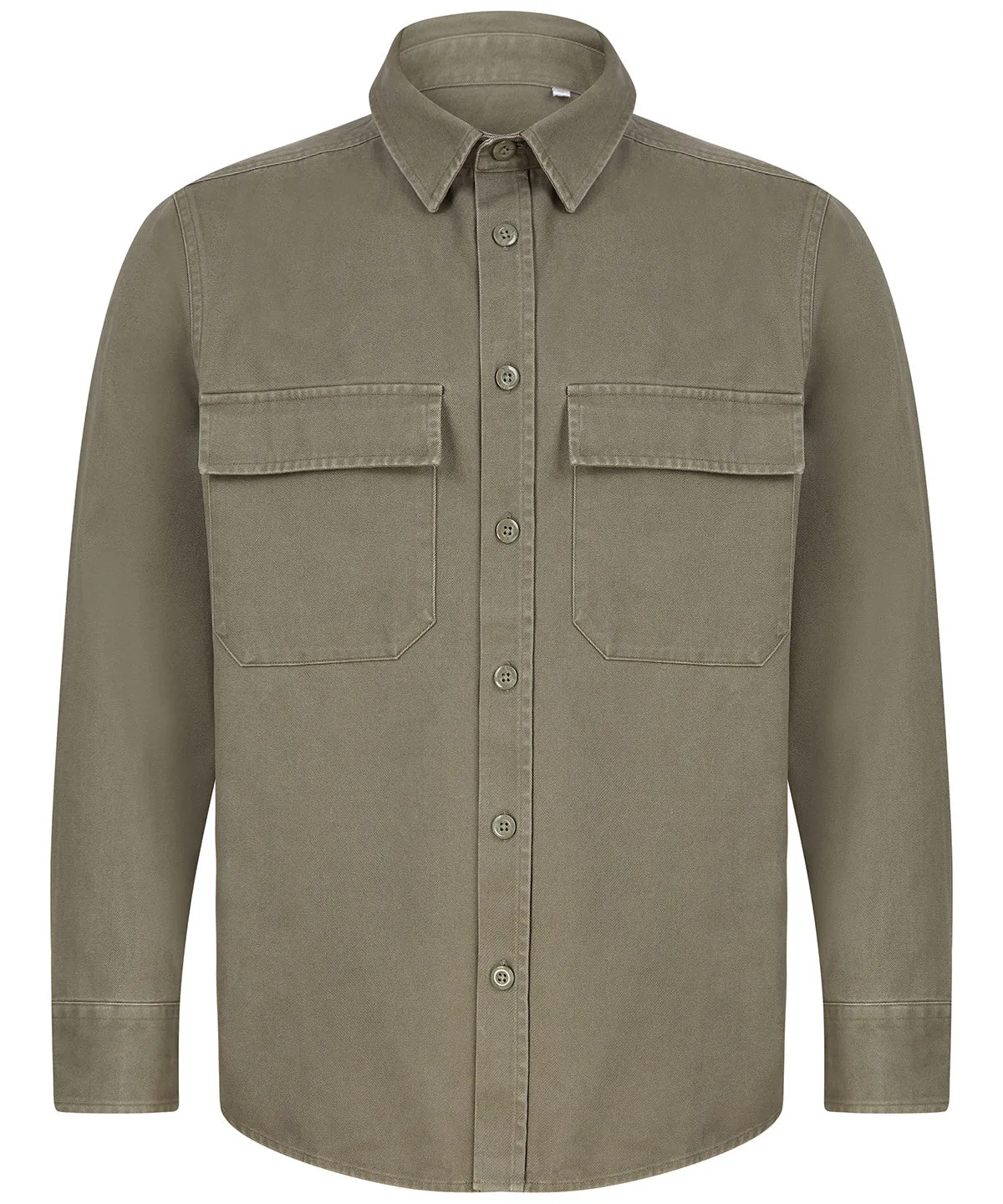 Khaki - Drill overshirt