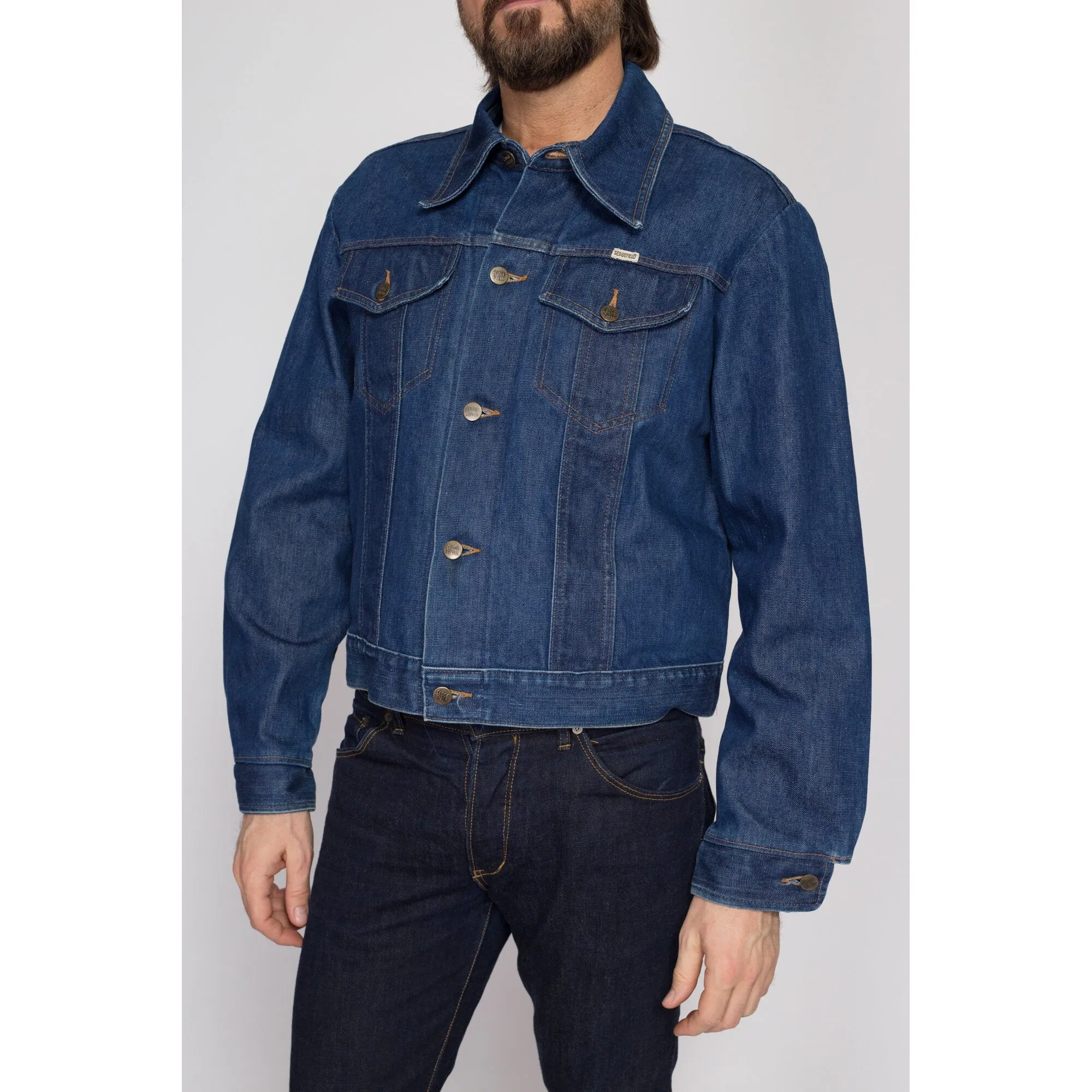 Large 70s Do-Nothing Sedgefield Jean Jacket