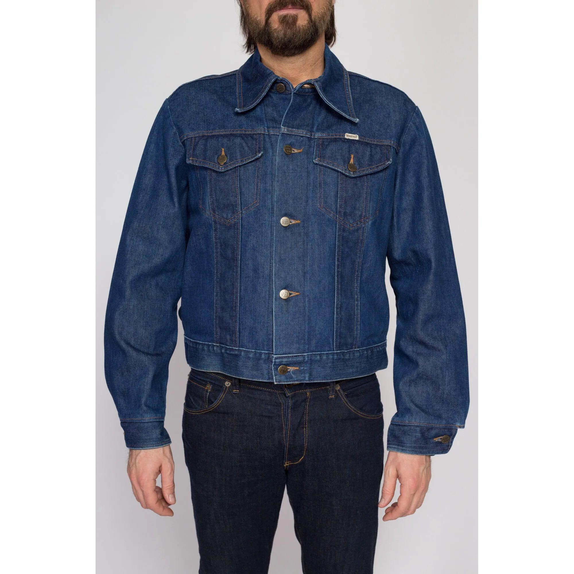 Large 70s Do-Nothing Sedgefield Jean Jacket