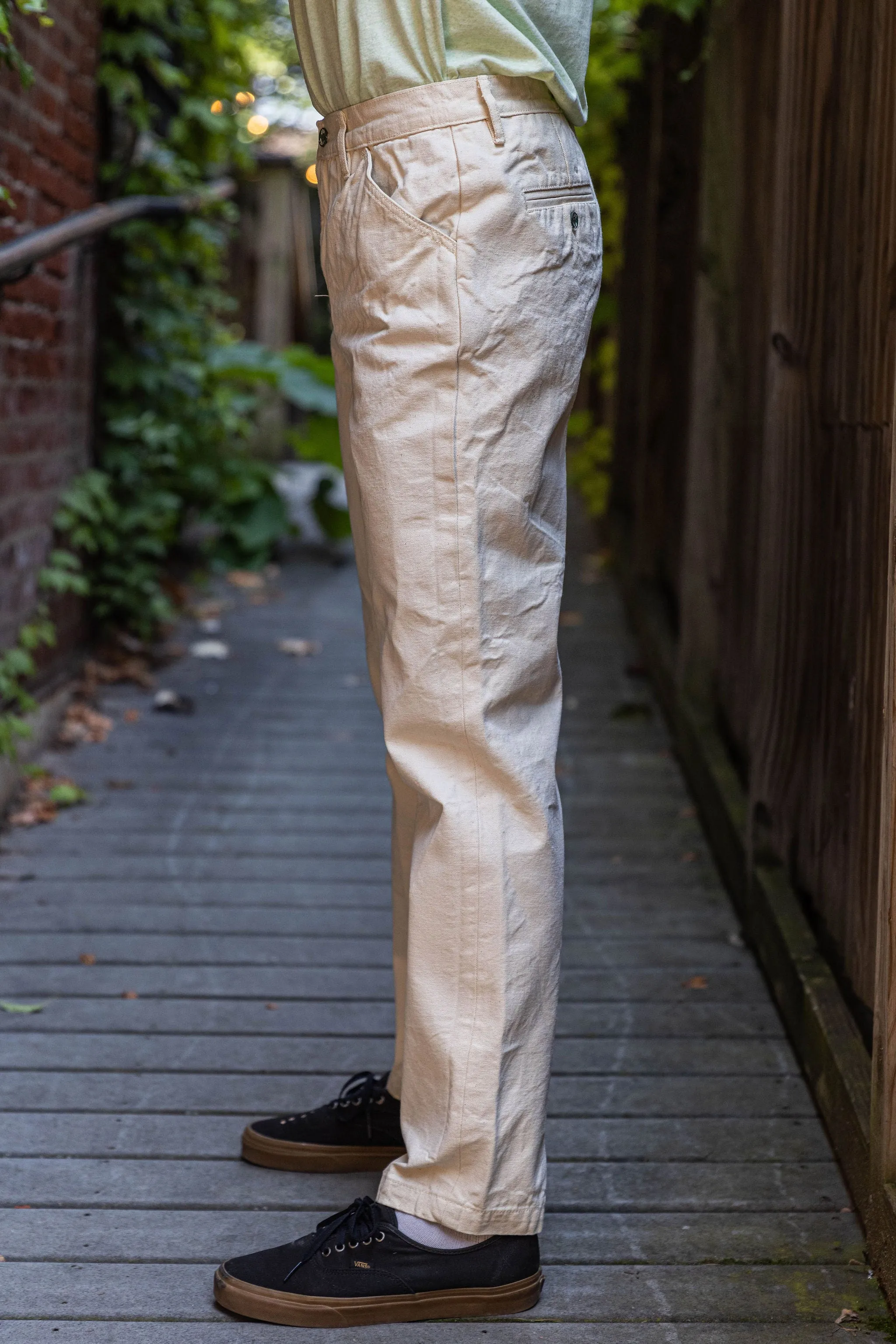 Left Field NYC Work Uniform Chino - Natural Duck