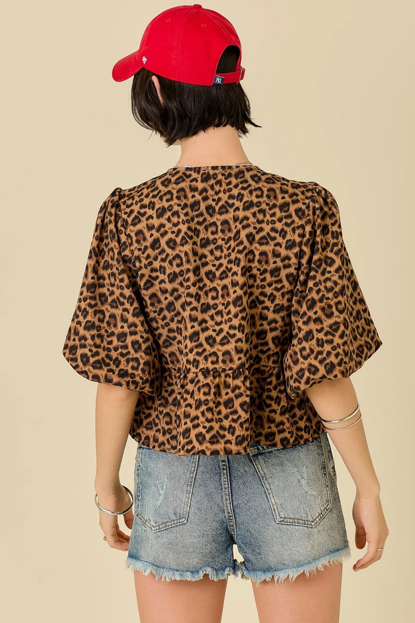 Leopard Loving Tie Top