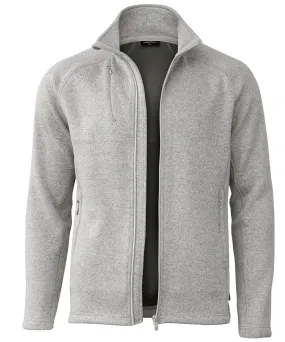 Light Grey Melange - Montana – knitted fleece jacket