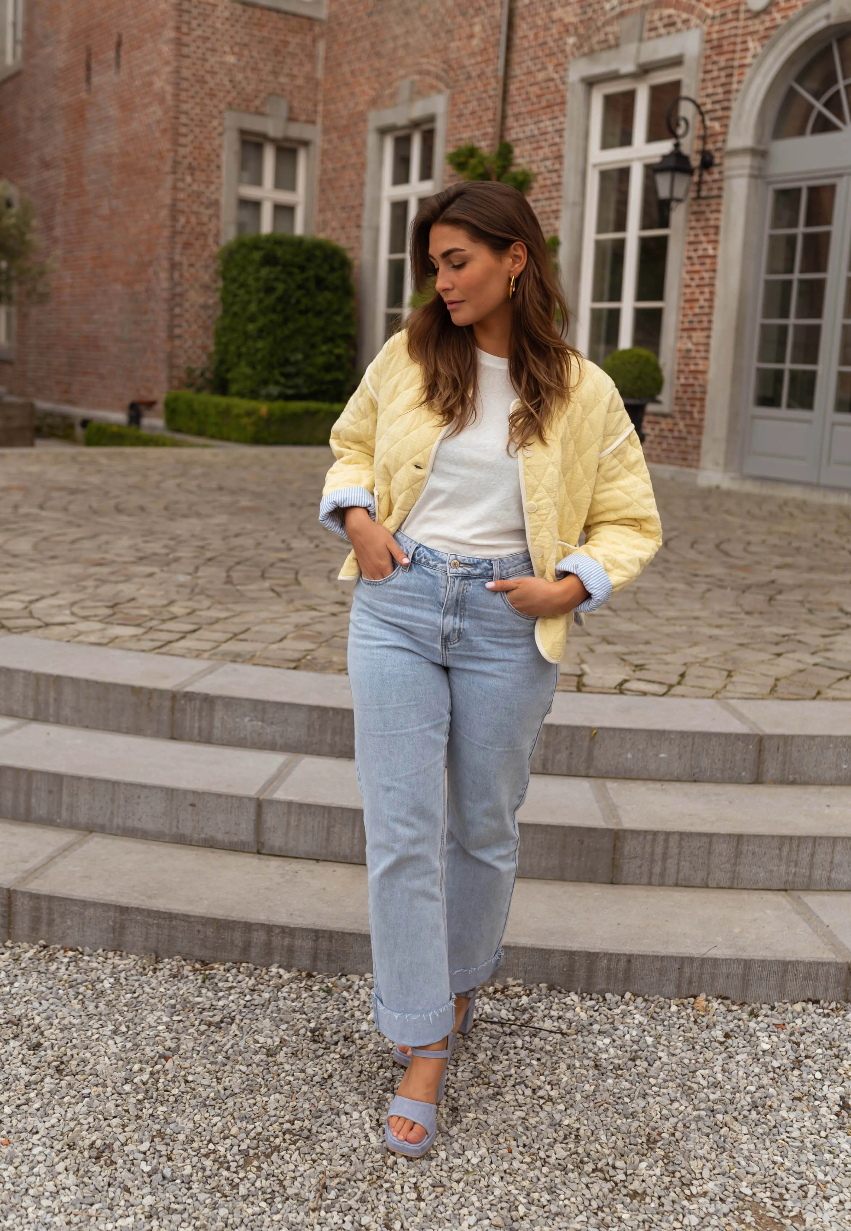 Light Yellow Milaya Jacket