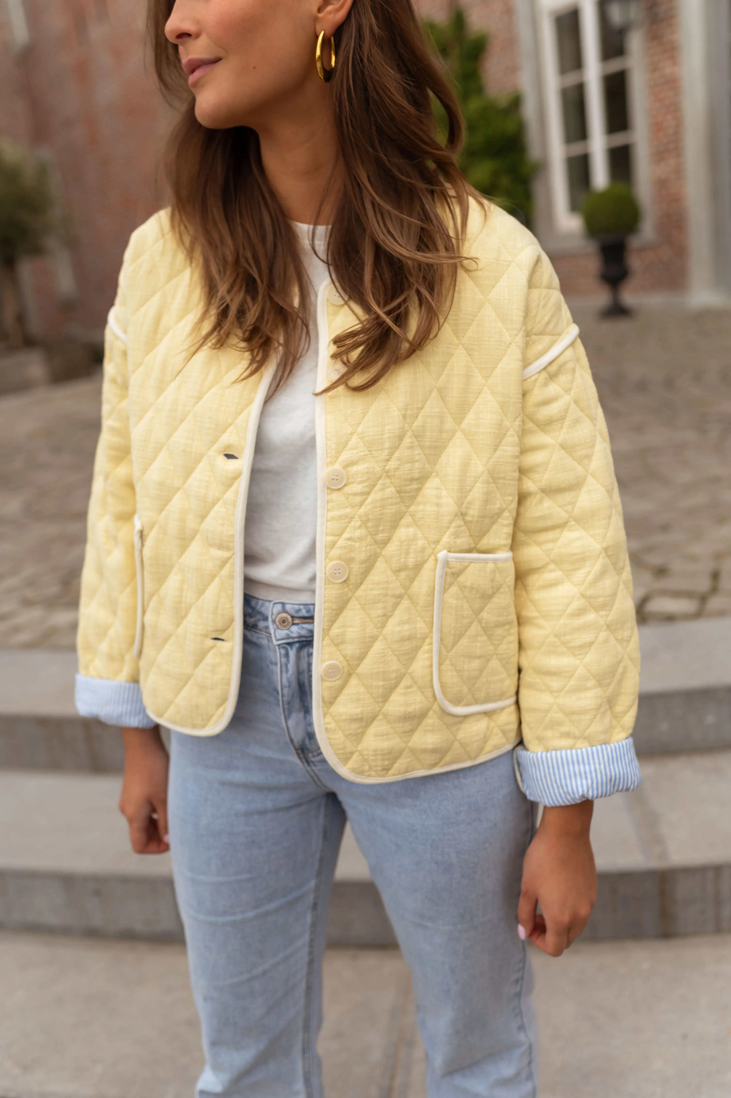 Light Yellow Milaya Jacket