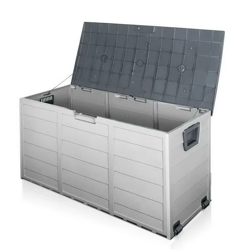 Lockable 290L Outdoor Storage Box w/ Wheels & Handles | Gardeon