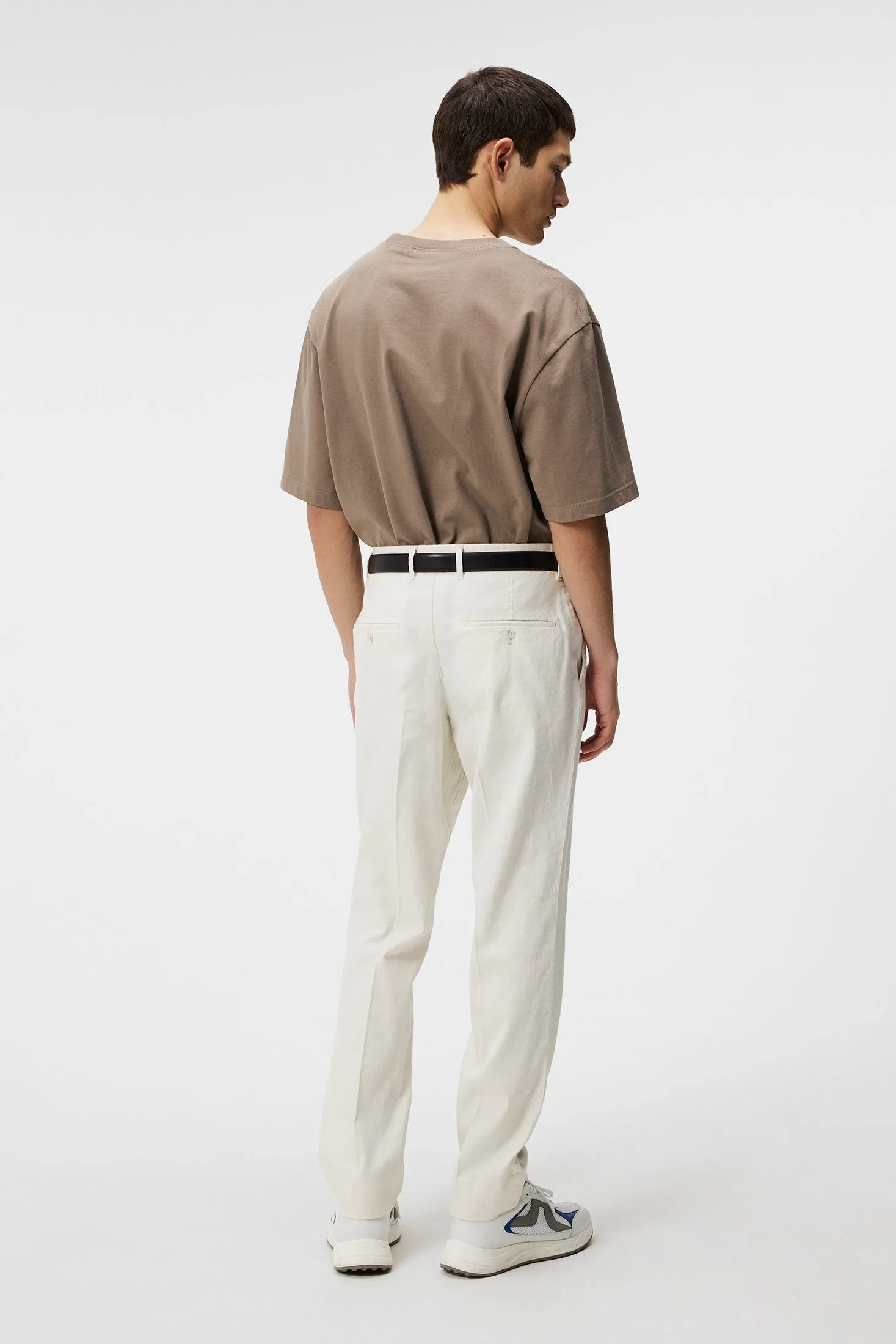 Lois Linen Stretch Bukse Offwhite