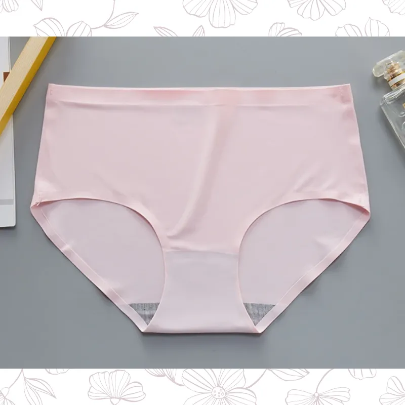 Lot de 10 culottes sans couture en soie glacée