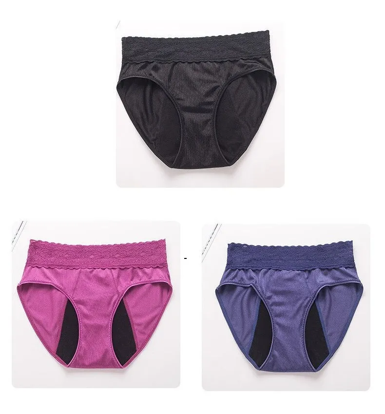 Lot de 3 Culottes Menstruelles Modèle Dihya - Flux abondants